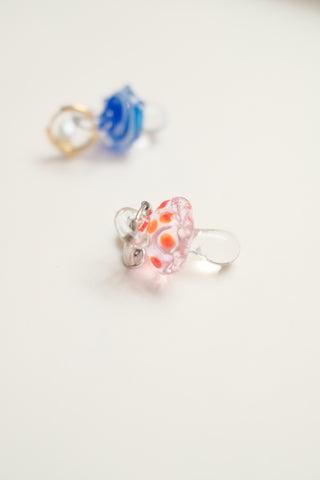 Mushroom Earrings - Pink