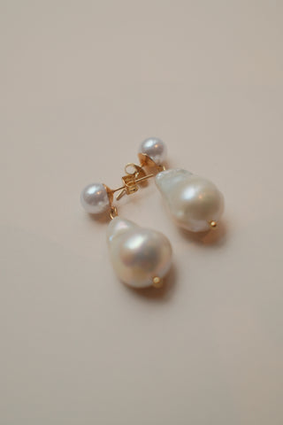 Drop Baroque Pearl Earring