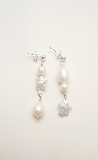 Mia Star Pearl Drop Earrings