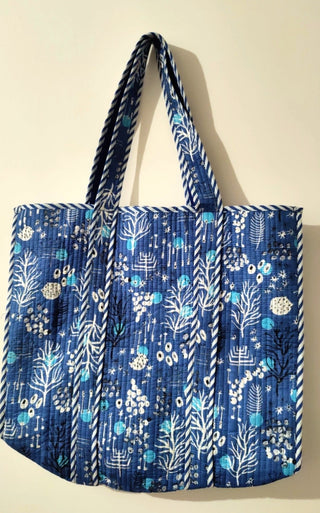 BLUE CORAL REEF REVERSIBLE TOTE
