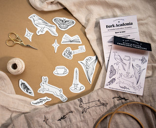 Dark Academia Stick & Stitch Set