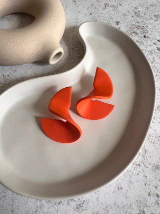 Dervish Earrings - Juicy Orange (Small)