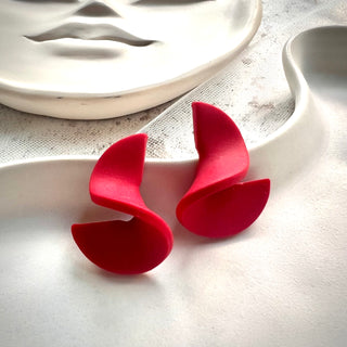 Dervish Earrings - Siren Red (Small)