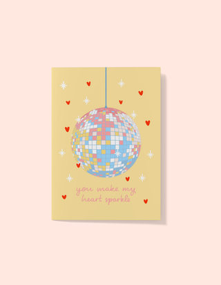 Disco Sparkles Greeting Card