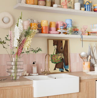 Dog In Handbag Art Print