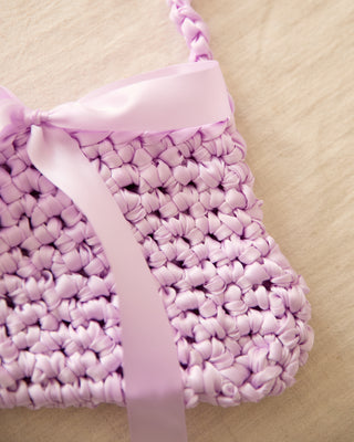 Dreamy Lilac Ribbon Bow Bag