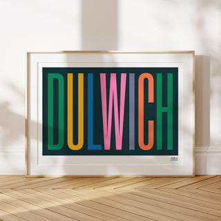 Dulwich Typography Print
