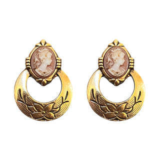 1980's Vintage Cameo Earrings