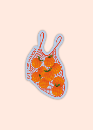 Eat Your Vitamin C Oranges Sticker