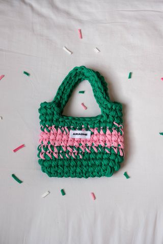 Mini Emerald + Pink Bag