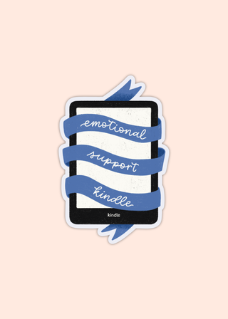 Emotional Support Kindle Sticker