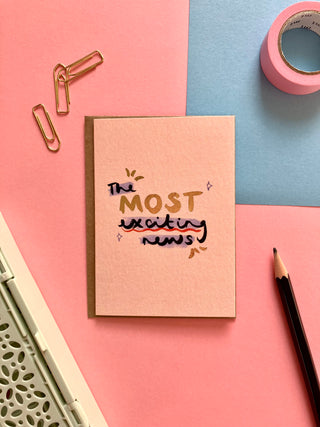 Exciting News Greeting Card