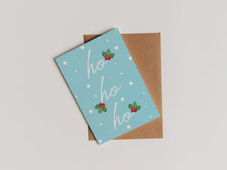 Festive Colourful Typography Pack of 8 Christmas Cards