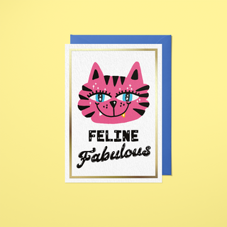 Feline Fabulous Greeting Card
