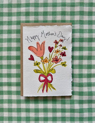 Floral Mother's Day Hand Painted Card