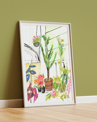 Floral Greenhouse Print
