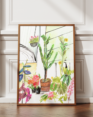 Floral Greenhouse Print