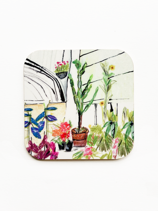 Floral Greenhouse Coaster