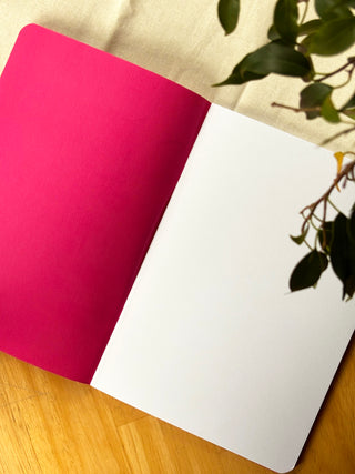 Flowy Floral Shirt A5 Softcover Notebook