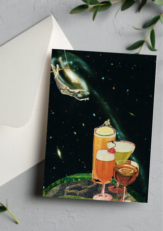 Flying Trapeze Greeting Card
