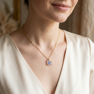 Forget Me Not Heart Necklace