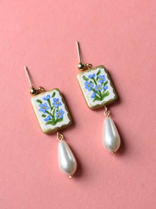 Forget-me-not Drop Earrings