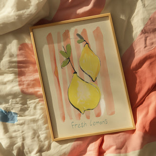 Fresh Lemons Art Print