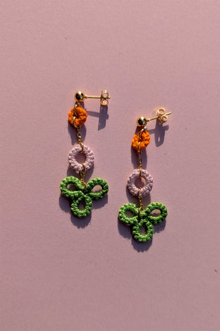 Fun Retro Dangle Earrings