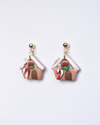 Gingerbread House Earrings