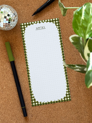 Gingham Notepad