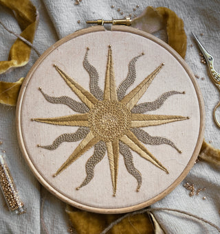 Golden Solstice Embroidery Kit