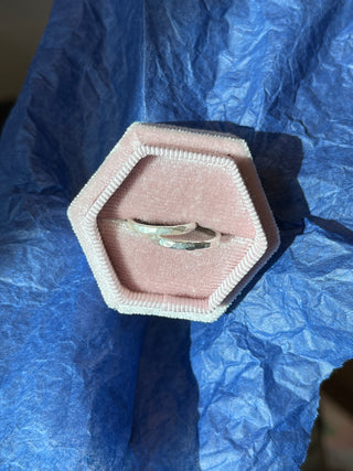 High Polish Hammered Band Ring