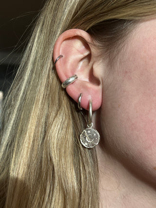 Hammered Cuff Earrings