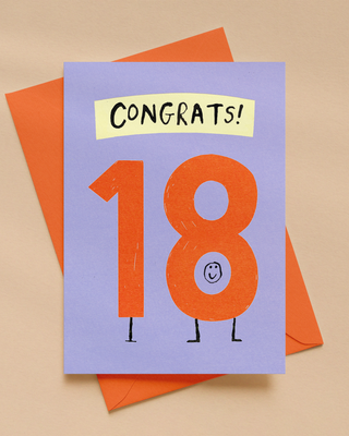 Happy 18th Birthday Greetings Card