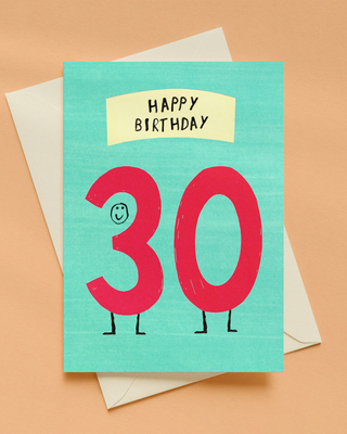 Happy 30th Birthday Greetings Card