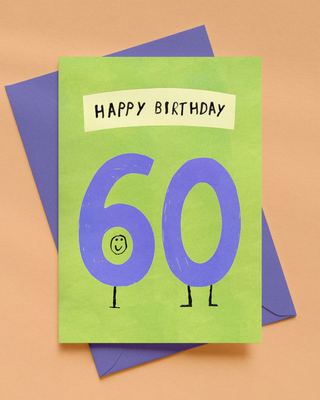Happy 60th Birthday Greetings Card
