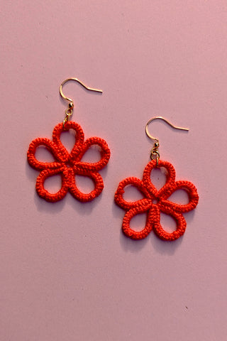Hawaiian Flower Earrings