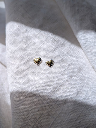Heart of Gold Studs