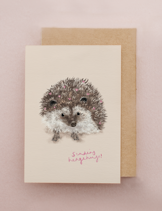 Hedgehugs Greetings Card