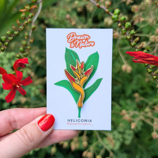 Heliconia Flower Pin
