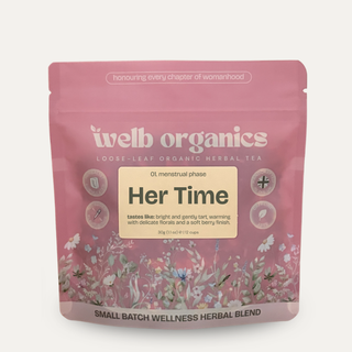 HER TIME | Menstrual Phase Herbal Blend (Cosy Pouch)