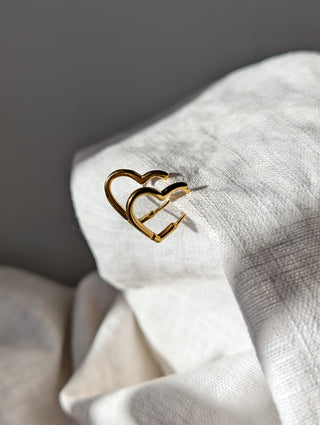 Hinged Heart Hoops