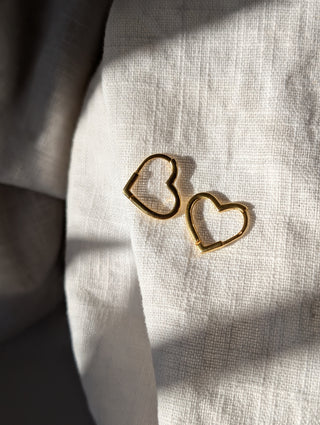 Hinged Heart Hoops