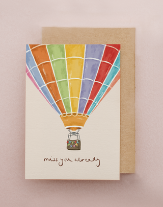 Hot Air Balloon Greetings Card