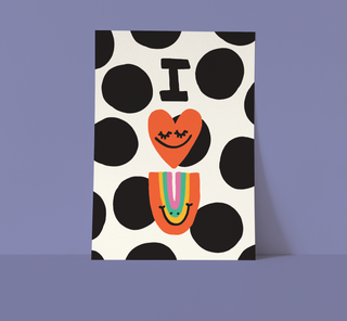 I Heart U Art Print