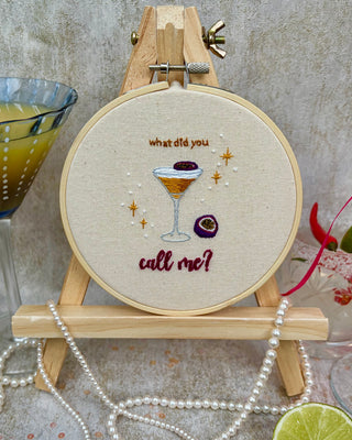 Pornstar Martini Embroidery Kit (The Cocktail Collection)