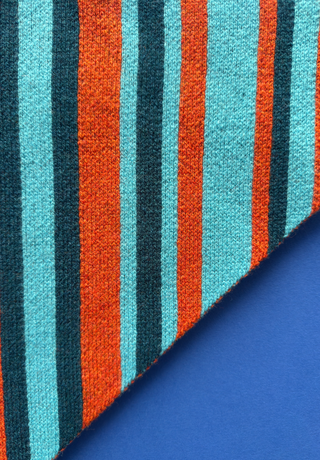 Striped Lambswool Triangle Scarf