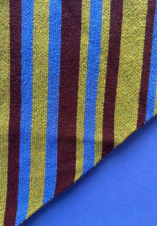 Striped Lambswool Triangle Scarf