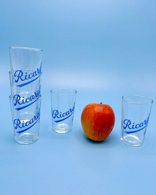 5 x Ricard glasses