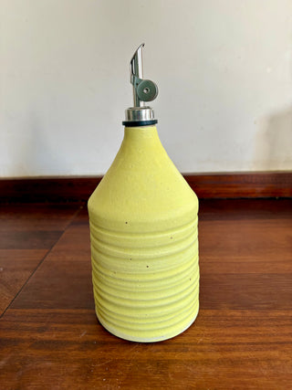Yellow oil bottle